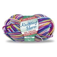 Knitting Yarn 100% Acrylic 8ply 100g Multi Colour Candy Shop- main image