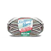 Knitting Yarn 100% Acrylic 8ply 100g Grey Mix- main image
