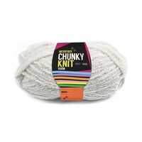 Chunky Knitting Wool/Yarn 100G - White - 3 Ply Microfiber 100% Polyester- main image