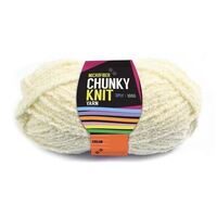 Chunky Knitting Wool/Yarn 100G - Cream - 3 Ply Microfiber 100% Polyester- main image