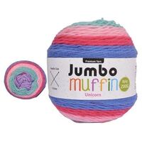 Jumbo Muffin Premium Knitting Yarn 8ply 200G Unicorn- main image