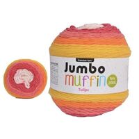 Jumbo Muffin Premium Knitting Yarn 8ply 200G Tulips- main image