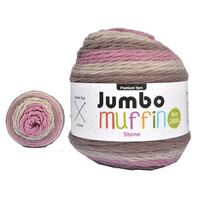Jumbo Muffin Premium Knitting Yarn 8ply 200G Stone- main image