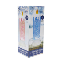 Colour Changing LED Glitter Swirl Candle- main image
