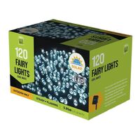 120 Bright LED Solar Fairy Lights - Cool White- main image