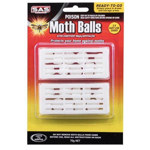 2 x Insect Control Mothballs 2pk