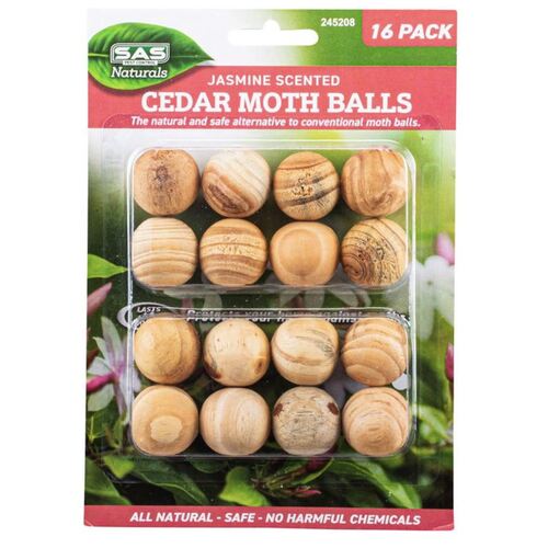 3 x 16pk Jasmine Scented Natural Cedar Moth Balls