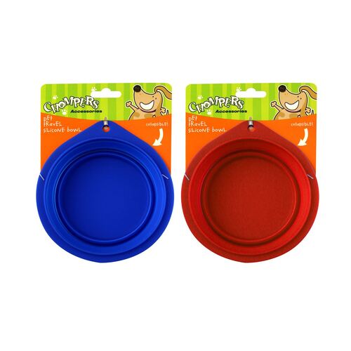 Collapsible Travel Pet Silicone Bowl Medium 2-Pack