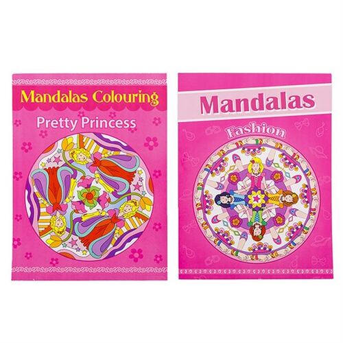 2PK Adult Colouring Books Fun Relaxing Mindfulness Female Patterns Mandalas Fantasy
