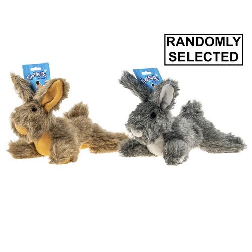 Chompers Dog Toy Plush Squeaky Rabbit 26cm - Randomly Selected
