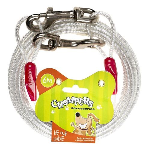 Chompers Dog Tie Out Cable 6M