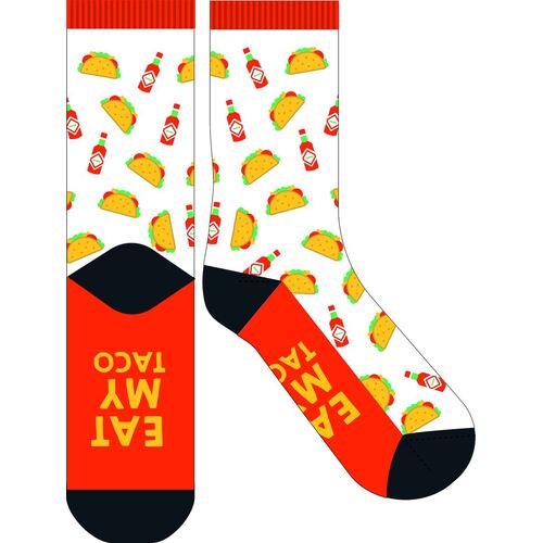 Frankly Funny Novelty Socks - Eat My Taco 