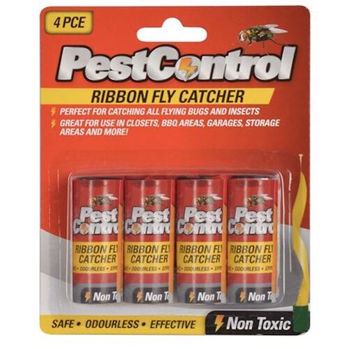 2 x Pest Control Sticky Fly Ribbons, Fly Catcher Ribbon 4 Pack