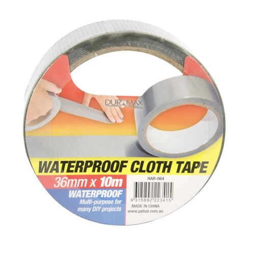 Duct Tape Cloth Tape Self Adhesive Repair Cloth Waterproof Grey 36mm x 10m