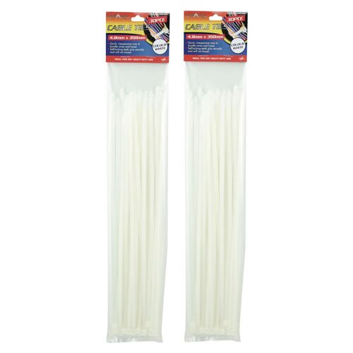 30pc Cable Ties 4.8 x 350mm White