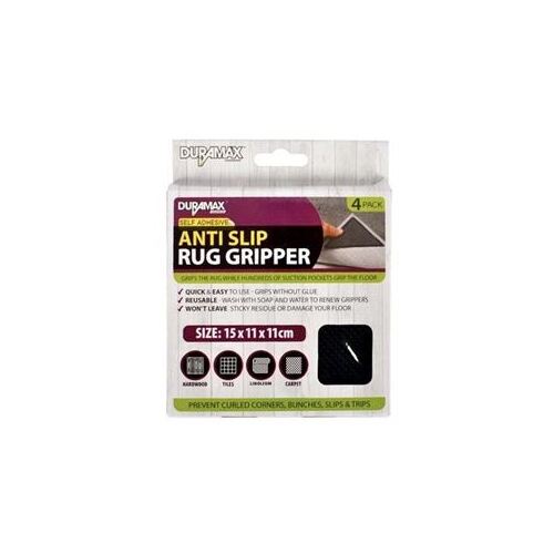 Anti Slip Self Adhesive Rug Gripper - 4 Pack