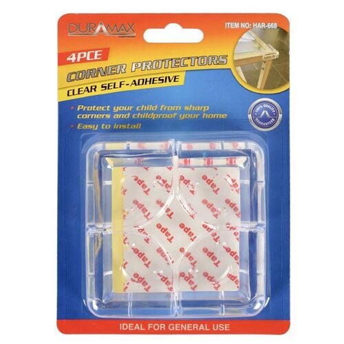 Self Adhesive 4x Clear Corner Protectors 4cm x 4cm