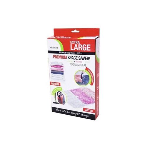 Vacuum Storage Bag Seal Compressing Space Saving Experts 110 x 100cm Extra Large Size