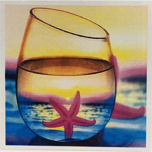 5D Full Jewel Diamond Art Picture - Starfish Sunrise 30x30cm
