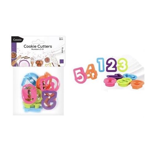 10-Piece Numbers Cookie Cutter Set