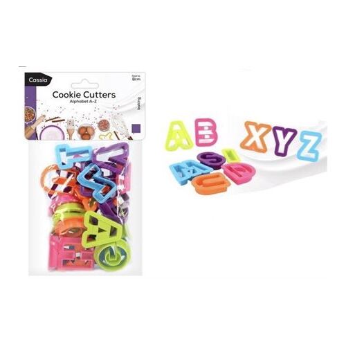 26-Piece Alphabet Cookie Cutter Set