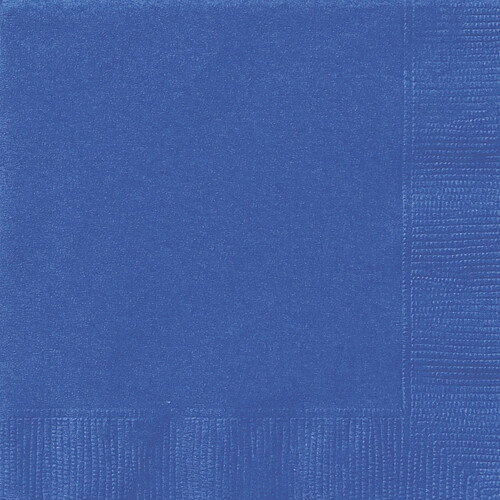 Royal Blue 20 Luncheon Napkins 2ply 33cm x 33cm