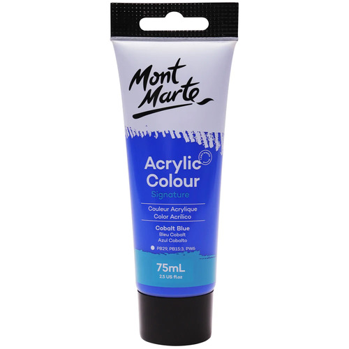 Mont Marte Signature Acrylic Paint 75ml Tube - Cobalt Blue
