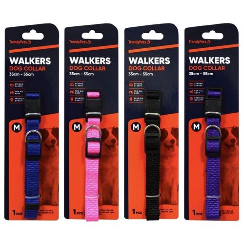 Walkers Adjustable Dog Collar Medium 35-55cm - Randomly Selected
