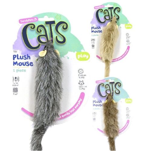Plush Mouse Rattle Sound Cat Play Toy - Randomly Selected