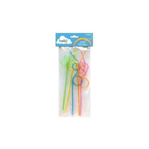 5pcs Loop Straws Colourful Drinking Straws Fun Twists Straws for Kids