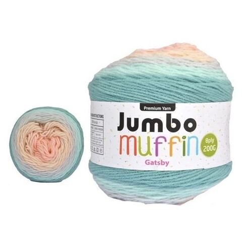 Jumbo Muffin Premium Knitting Yarn 8ply 200G Gatsby