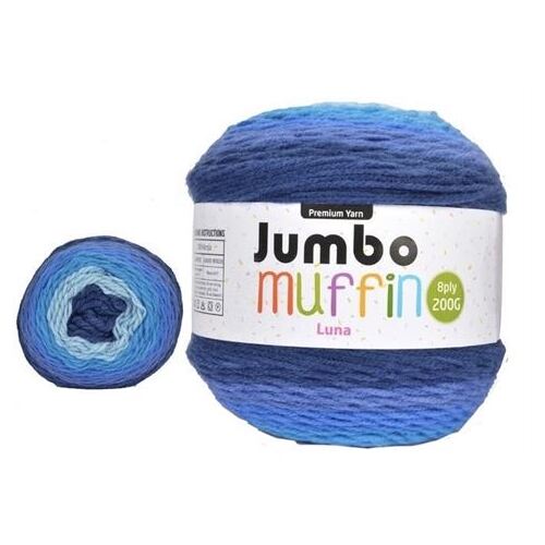 Jumbo Muffin Premium Knitting Yarn 8ply 200G Luna