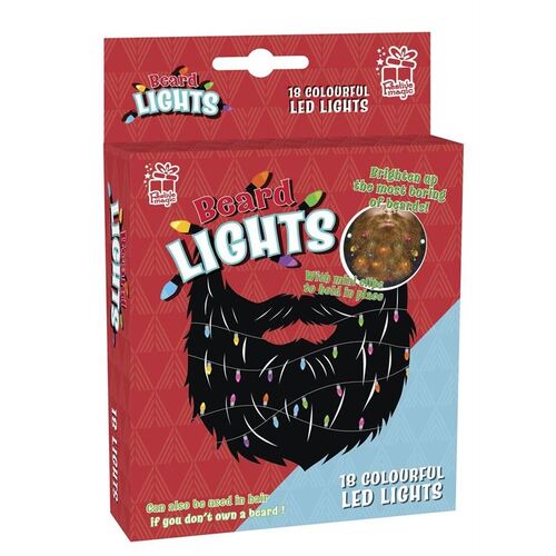 18 Colourful LED Beard Lights Funny Novelty Face Hair Festive Secret Santa